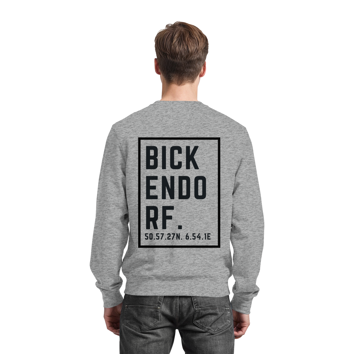 Bickendorf Koordinaten (großer Druck auf dem Rücken) - Basic Sweatshirt