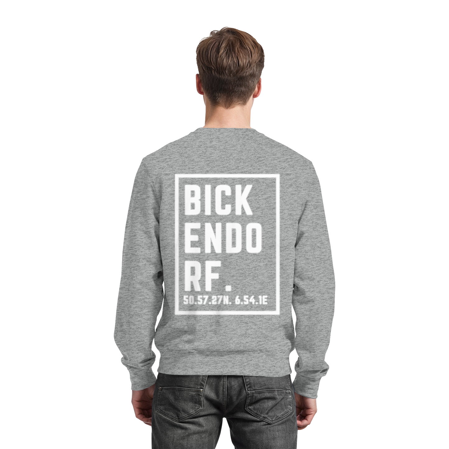 Bickendorf Koordinaten (großer Druck auf dem Rücken) - Basic Sweatshirt