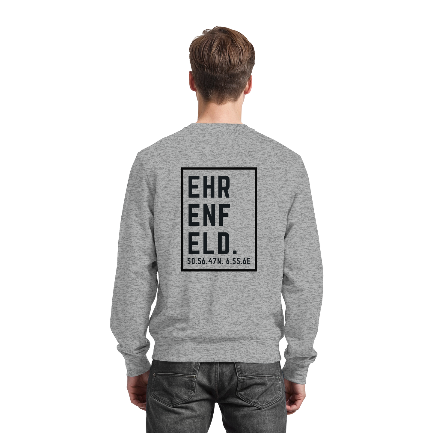 Ehrenfeld Koordinaten (großer Druck auf dem Rücken) - Basic Sweatshirt