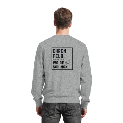 Wo de Sonn schingk - Ehrenfeld Druck Rücken - Basic Sweatshirt
