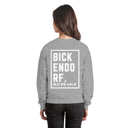 Bickendorf Koordinaten (großer Druck auf dem Rücken) - Basic Sweatshirt