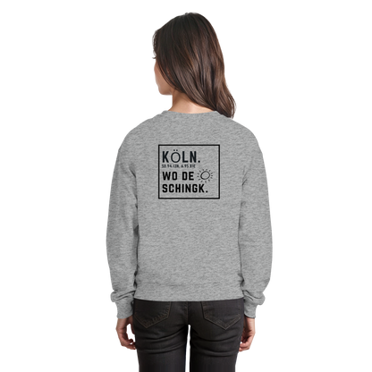 Wo de Sonn schingk - Köln Druck Rücken  - Basic Sweatshirt