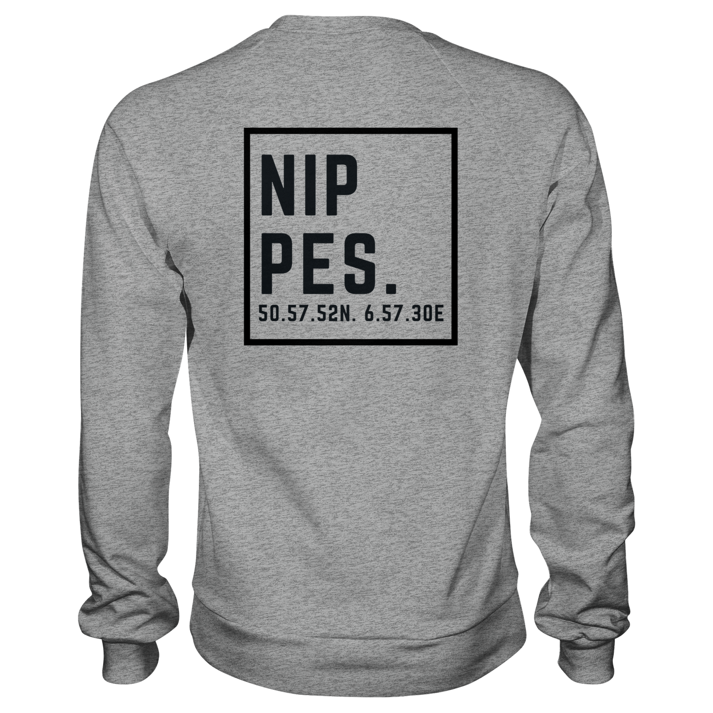 Nippes Koordinaten (großer Druck auf dem Rücken) - Basic Sweatshirt