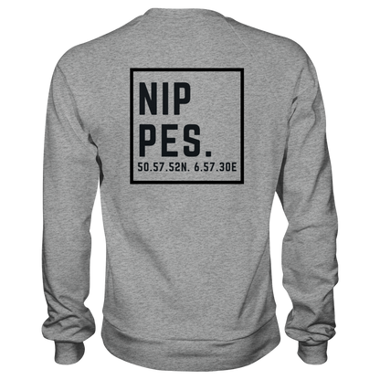 Nippes Koordinaten (großer Druck auf dem Rücken) - Basic Sweatshirt