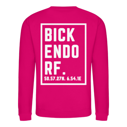 Bickendorf Koordinaten (großer Druck auf dem Rücken) - Basic Sweatshirt