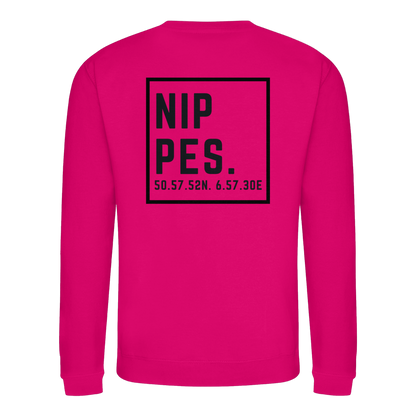 Nippes Koordinaten (großer Druck auf dem Rücken) - Basic Sweatshirt