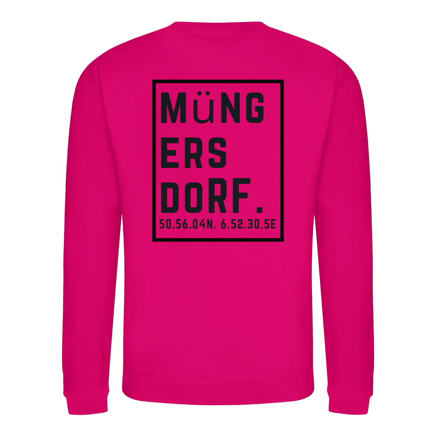 Müngersdorf Koordinaten (großer Druck auf dem Rücken) - Basic Sweatshirt
