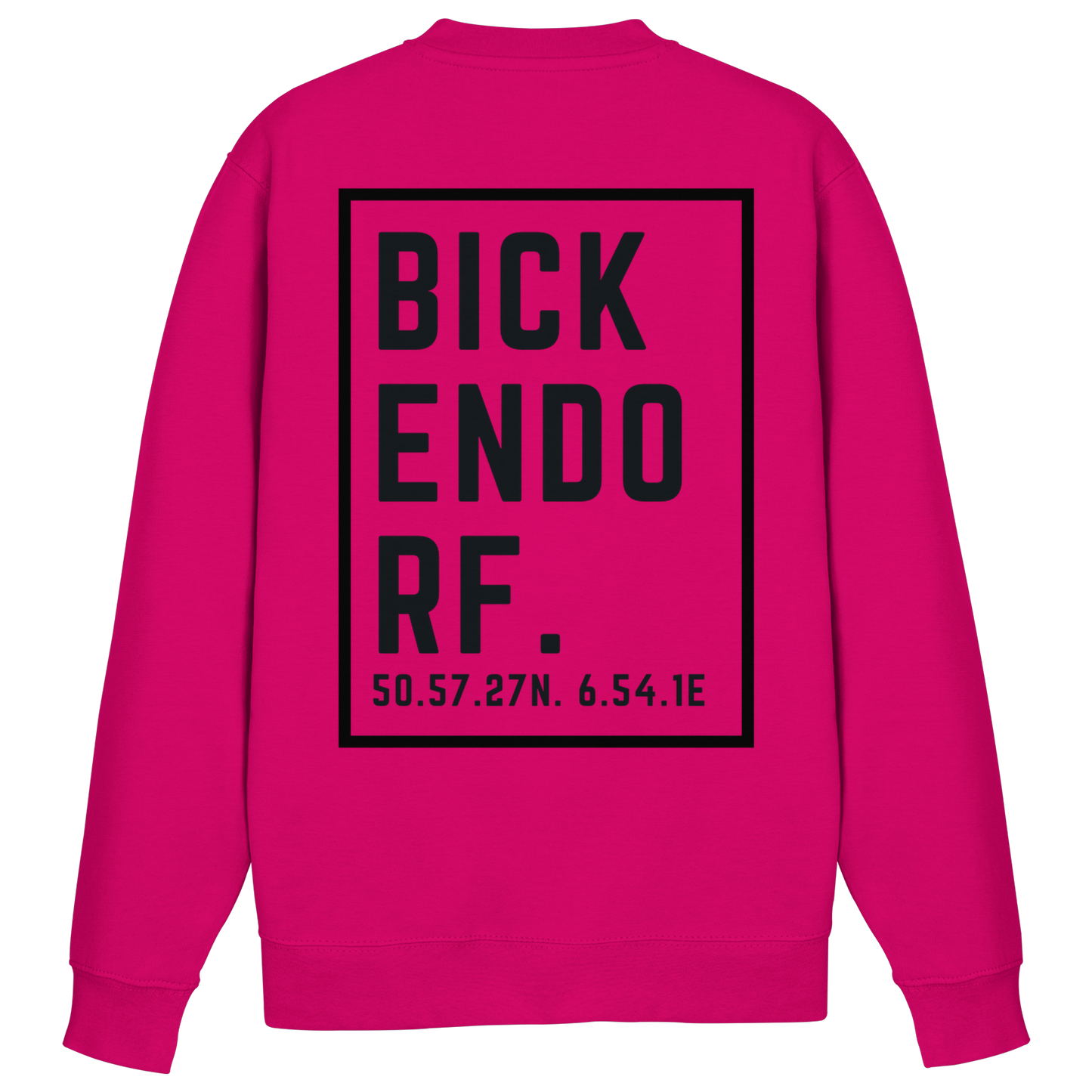 Bickendorf Koordinaten (großer Druck auf dem Rücken) - Basic Sweatshirt