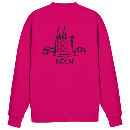Köln Skyline (großer Druck auf dem Rücken) - Basic Sweatshirt