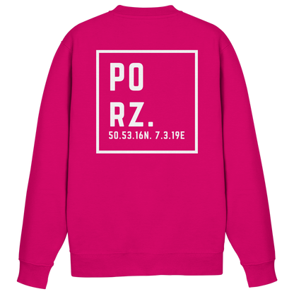 Porz Koordinaten (großer Druck Rücken) - Basic Sweatshirt