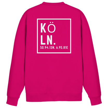 Köln Koordinaten (großer Druck auf dem Rücken) - Basic Sweatshirt