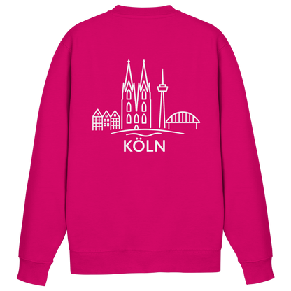 Köln Skyline (großer Druck auf dem Rücken) - Basic Sweatshirt
