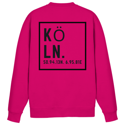 Köln Koordinaten (großer Druck auf dem Rücken) - Basic Sweatshirt