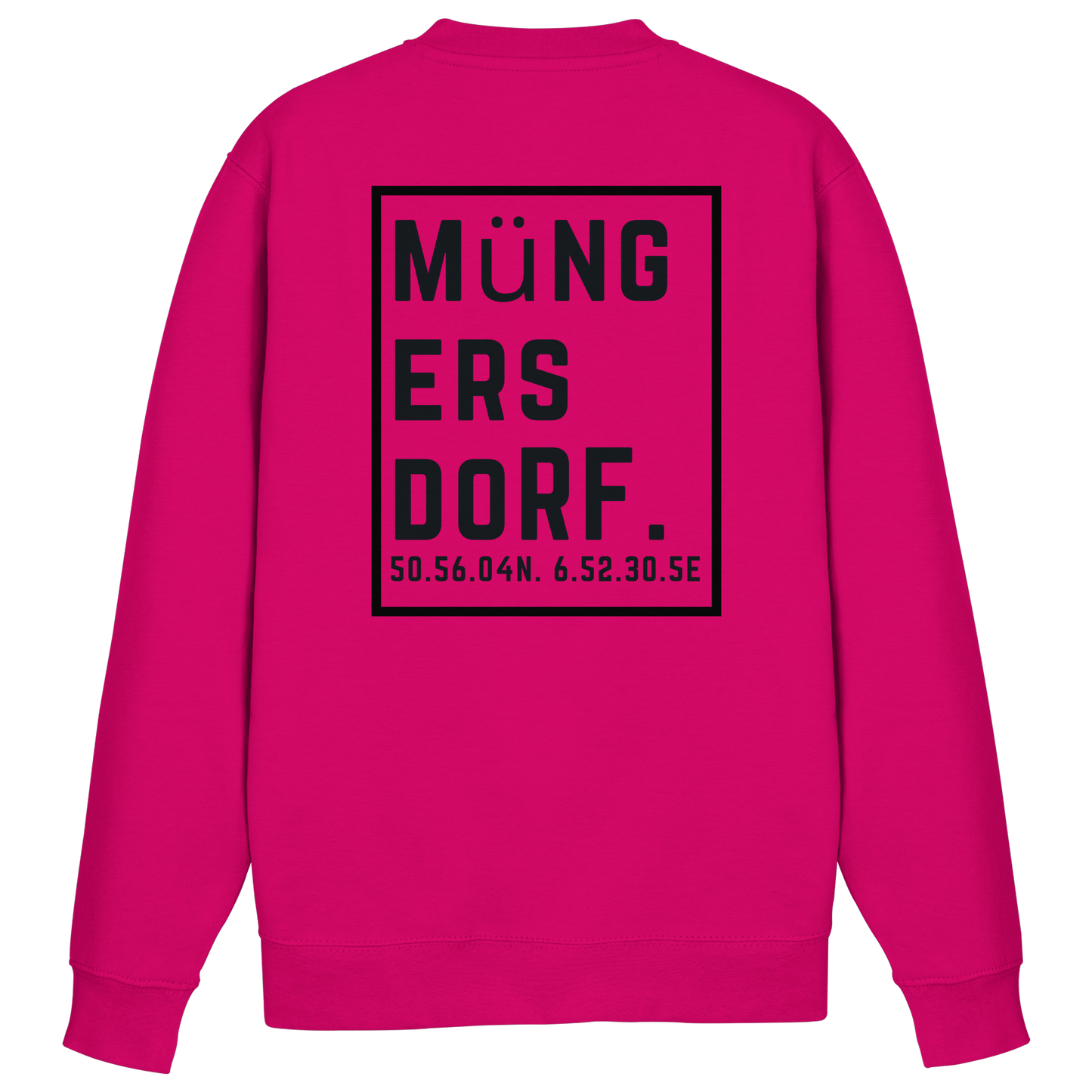 Müngersdorf Koordinaten (großer Druck auf dem Rücken) - Basic Sweatshirt