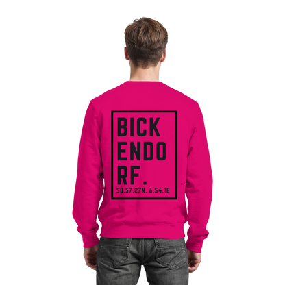 Bickendorf Koordinaten (großer Druck auf dem Rücken) - Basic Sweatshirt