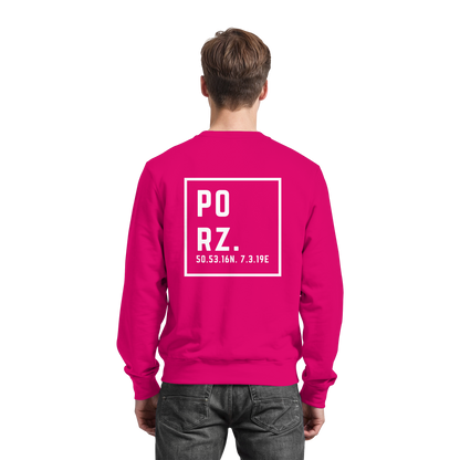 Porz Koordinaten (großer Druck Rücken) - Basic Sweatshirt