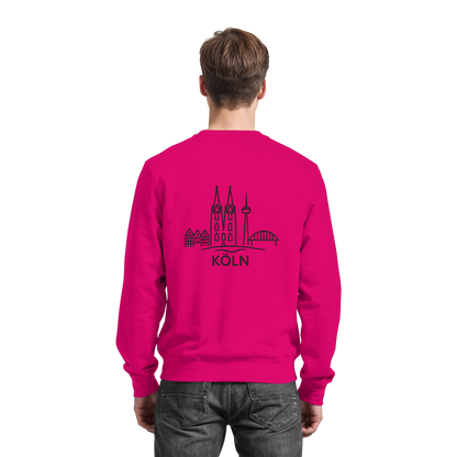Köln Skyline (großer Druck auf dem Rücken) - Basic Sweatshirt