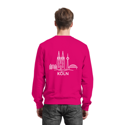 Köln Skyline (großer Druck auf dem Rücken) - Basic Sweatshirt