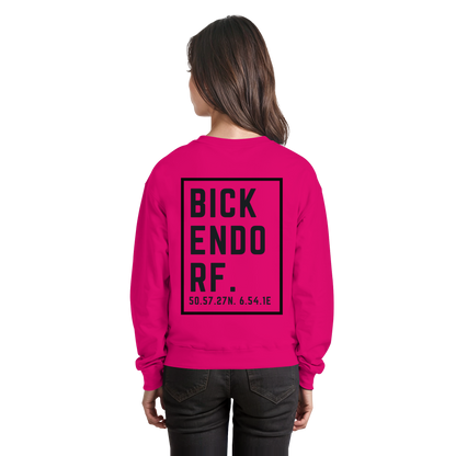 Bickendorf Koordinaten (großer Druck auf dem Rücken) - Basic Sweatshirt