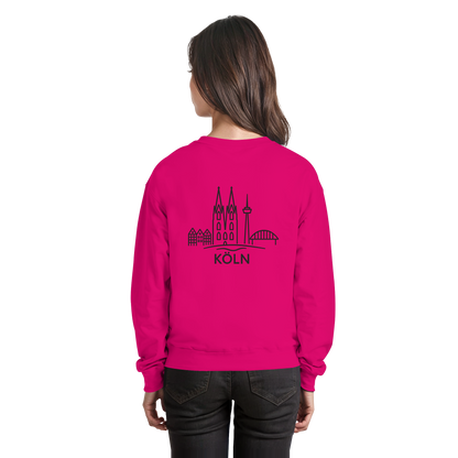Köln Skyline (großer Druck auf dem Rücken) - Basic Sweatshirt