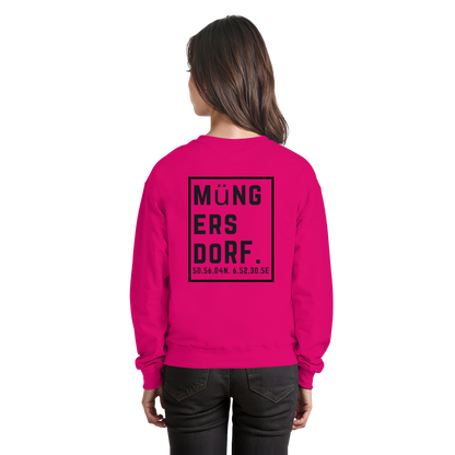 Müngersdorf Koordinaten (großer Druck auf dem Rücken) - Basic Sweatshirt
