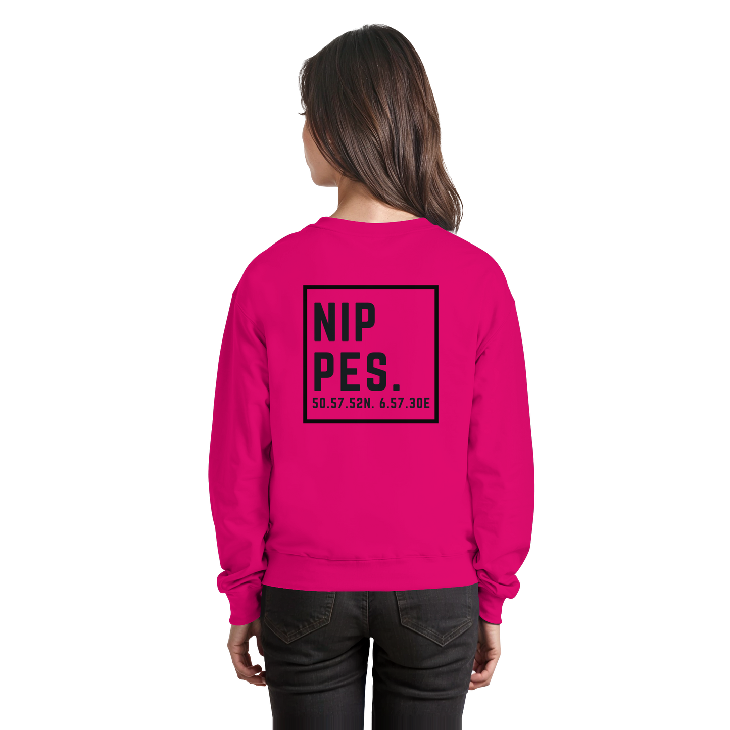 Nippes Koordinaten (großer Druck auf dem Rücken) - Basic Sweatshirt