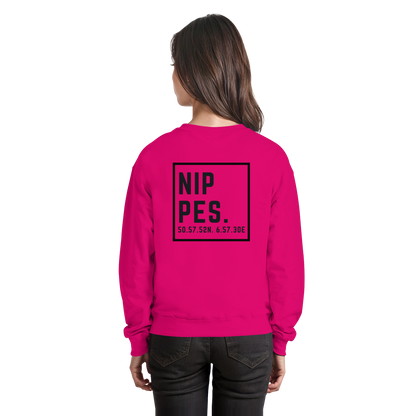 Nippes Koordinaten (großer Druck auf dem Rücken) - Basic Sweatshirt