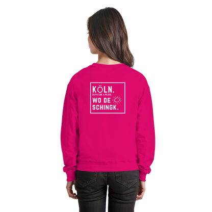 Wo de Sonn schingk - Köln Druck Rücken  - Basic Sweatshirt