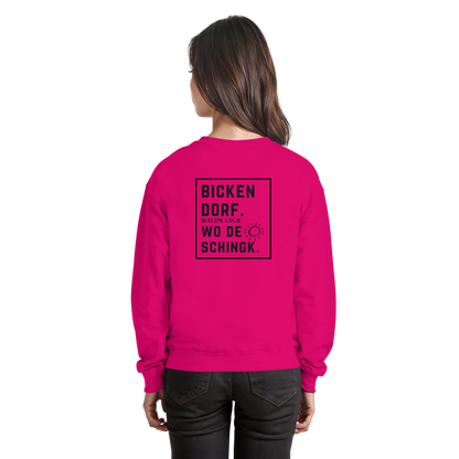 Wo de Sonn schingk - Bickendorf Druck Rücken - Basic Sweatshirt