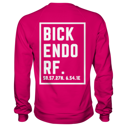 Bickendorf Koordinaten (großer Druck auf dem Rücken) - Basic Sweatshirt