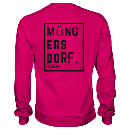 Müngersdorf Koordinaten (großer Druck auf dem Rücken) - Basic Sweatshirt
