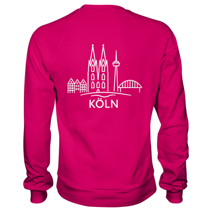 Köln Skyline (großer Druck auf dem Rücken) - Basic Sweatshirt