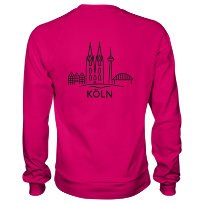 Köln Skyline (großer Druck auf dem Rücken) - Basic Sweatshirt