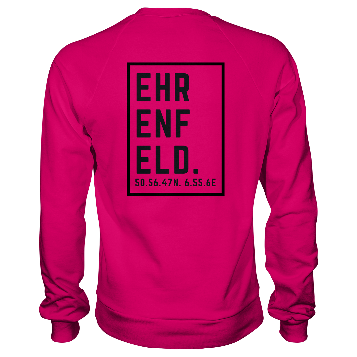 Ehrenfeld Koordinaten (großer Druck auf dem Rücken) - Basic Sweatshirt