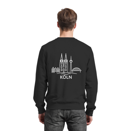 Köln Skyline (großer Druck auf dem Rücken) - Basic Sweatshirt