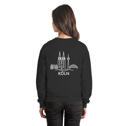 Köln Skyline (großer Druck auf dem Rücken) - Basic Sweatshirt