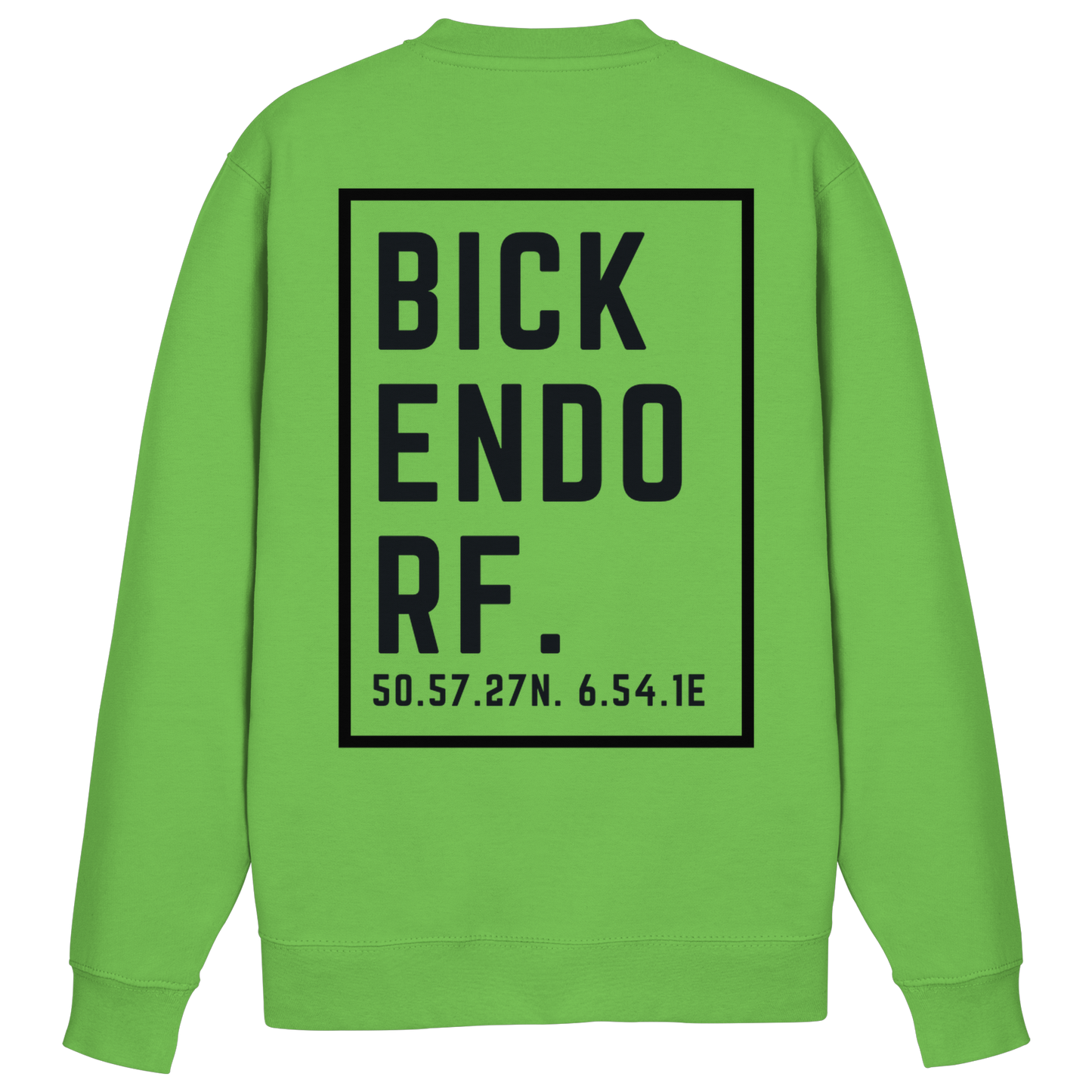 Bickendorf Koordinaten (großer Druck auf dem Rücken) - Basic Sweatshirt