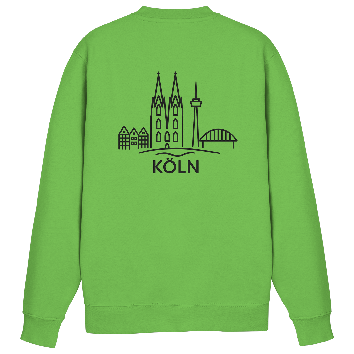 Köln Skyline (großer Druck auf dem Rücken) - Basic Sweatshirt