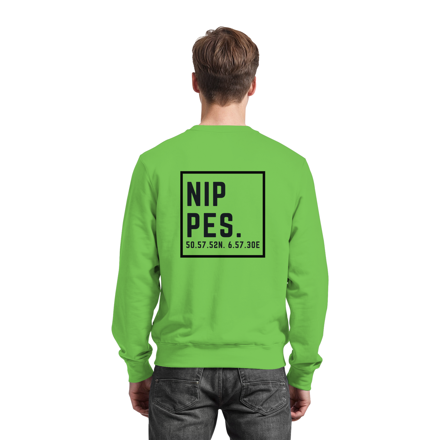 Nippes Koordinaten (großer Druck auf dem Rücken) - Basic Sweatshirt