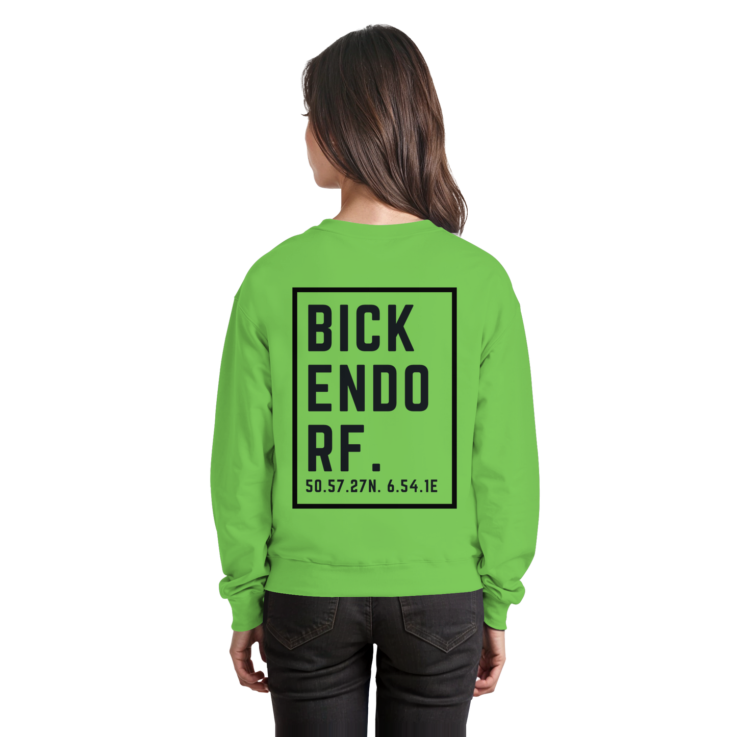 Bickendorf Koordinaten (großer Druck auf dem Rücken) - Basic Sweatshirt