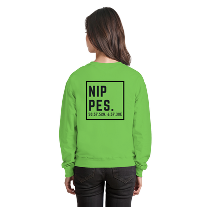 Nippes Koordinaten (großer Druck auf dem Rücken) - Basic Sweatshirt