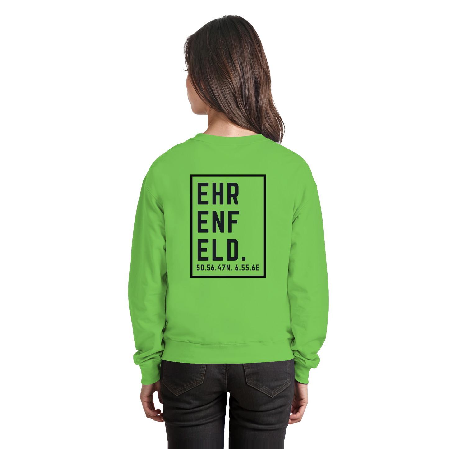 Ehrenfeld Koordinaten (großer Druck auf dem Rücken) - Basic Sweatshirt