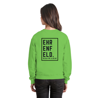 Ehrenfeld Koordinaten (großer Druck auf dem Rücken) - Basic Sweatshirt