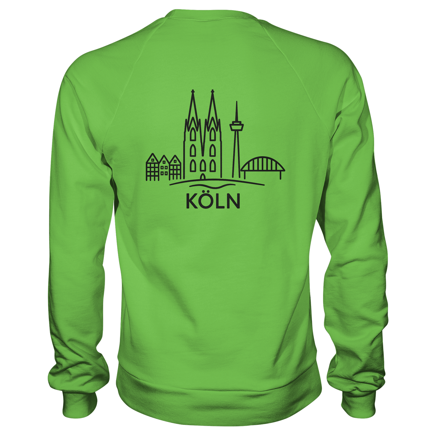 Köln Skyline (großer Druck auf dem Rücken) - Basic Sweatshirt
