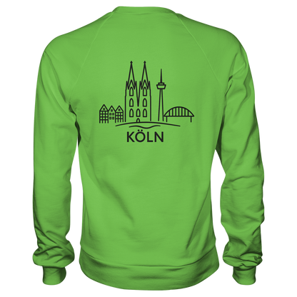 Köln Skyline (großer Druck auf dem Rücken) - Basic Sweatshirt
