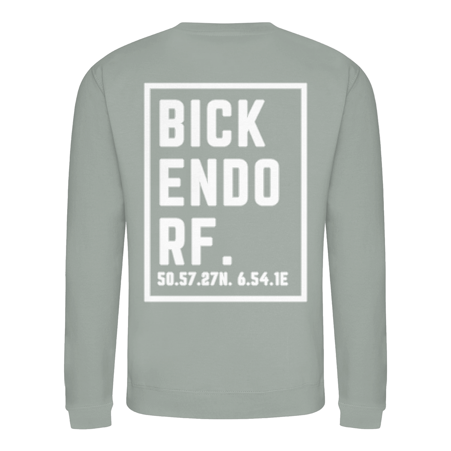 Bickendorf Koordinaten (großer Druck auf dem Rücken) - Basic Sweatshirt