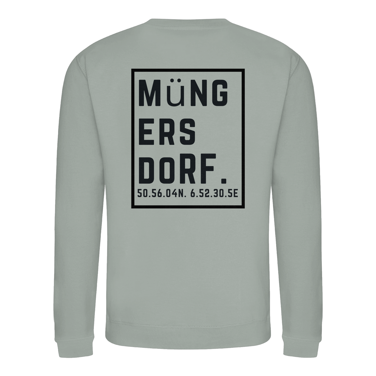 Müngersdorf Koordinaten (großer Druck auf dem Rücken) - Basic Sweatshirt