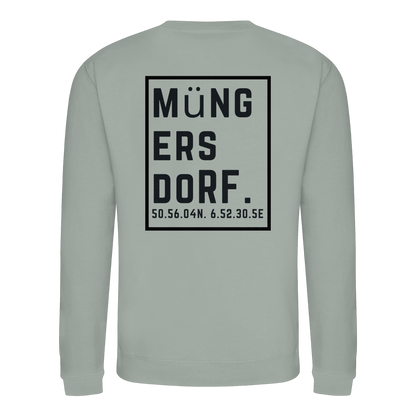 Müngersdorf Koordinaten (großer Druck auf dem Rücken) - Basic Sweatshirt