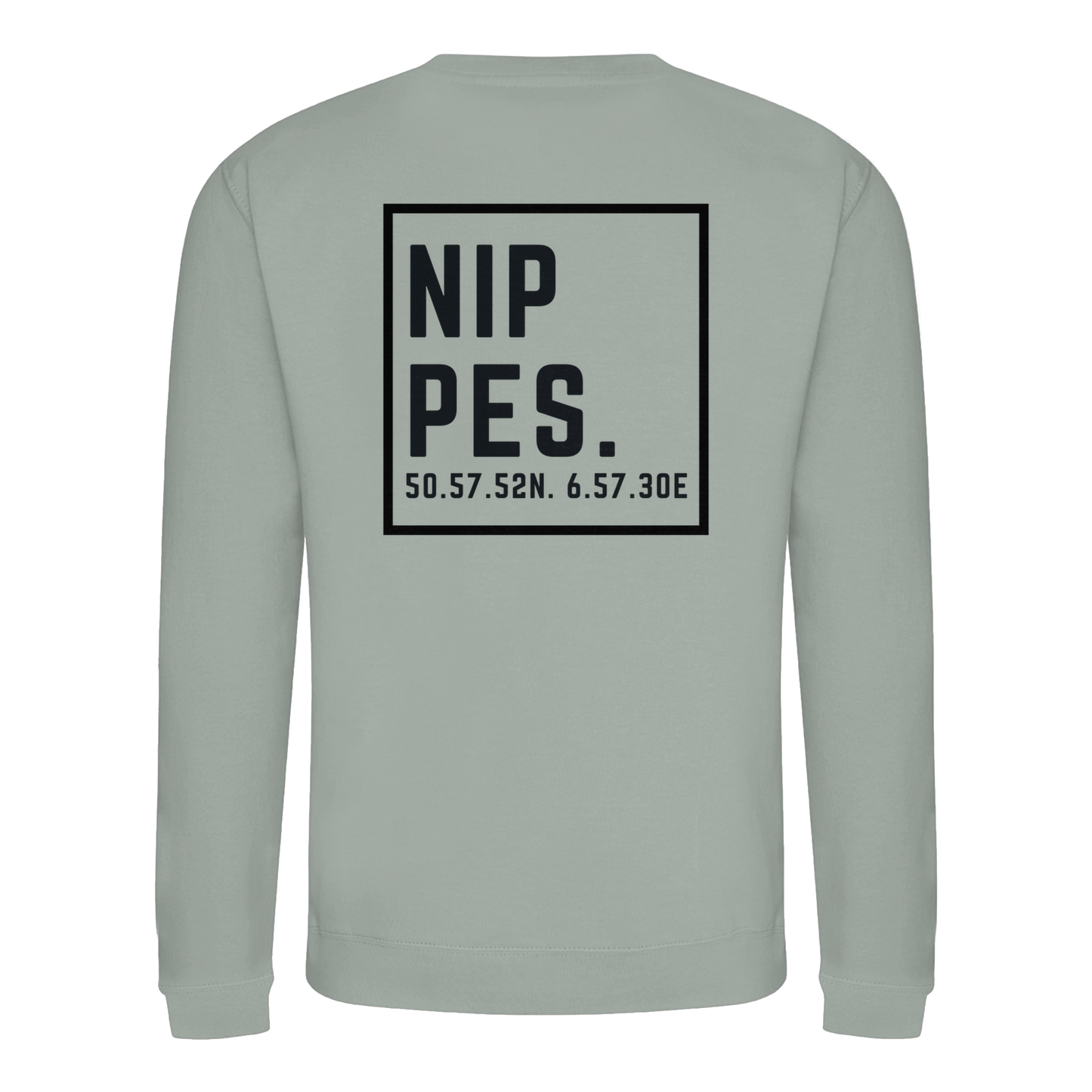 Nippes Koordinaten (großer Druck auf dem Rücken) - Basic Sweatshirt