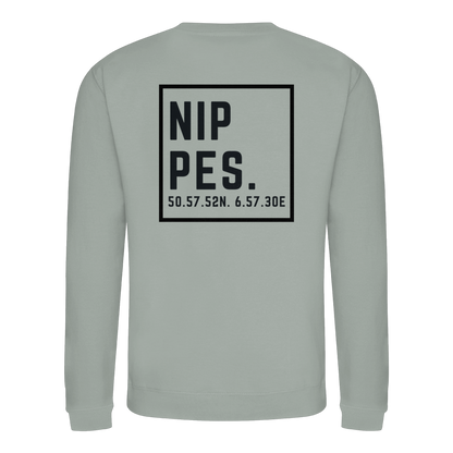 Nippes Koordinaten (großer Druck auf dem Rücken) - Basic Sweatshirt
